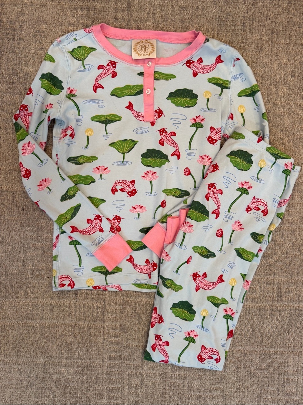 EUC TBBC Beaufort bonnet Company Girls Koi Sara Janes size 8